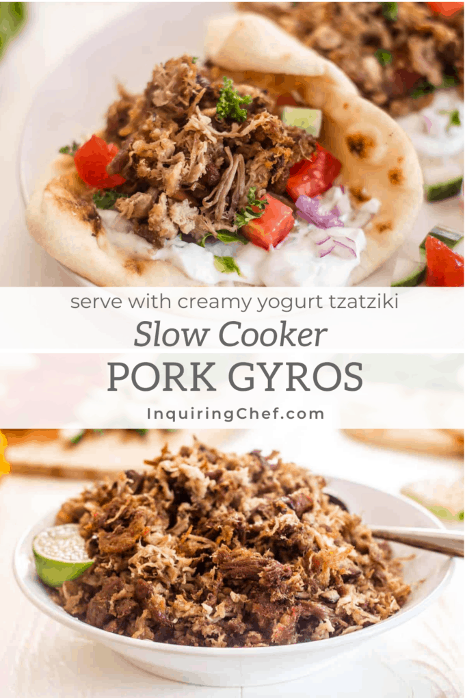 slow cooker pork gyros