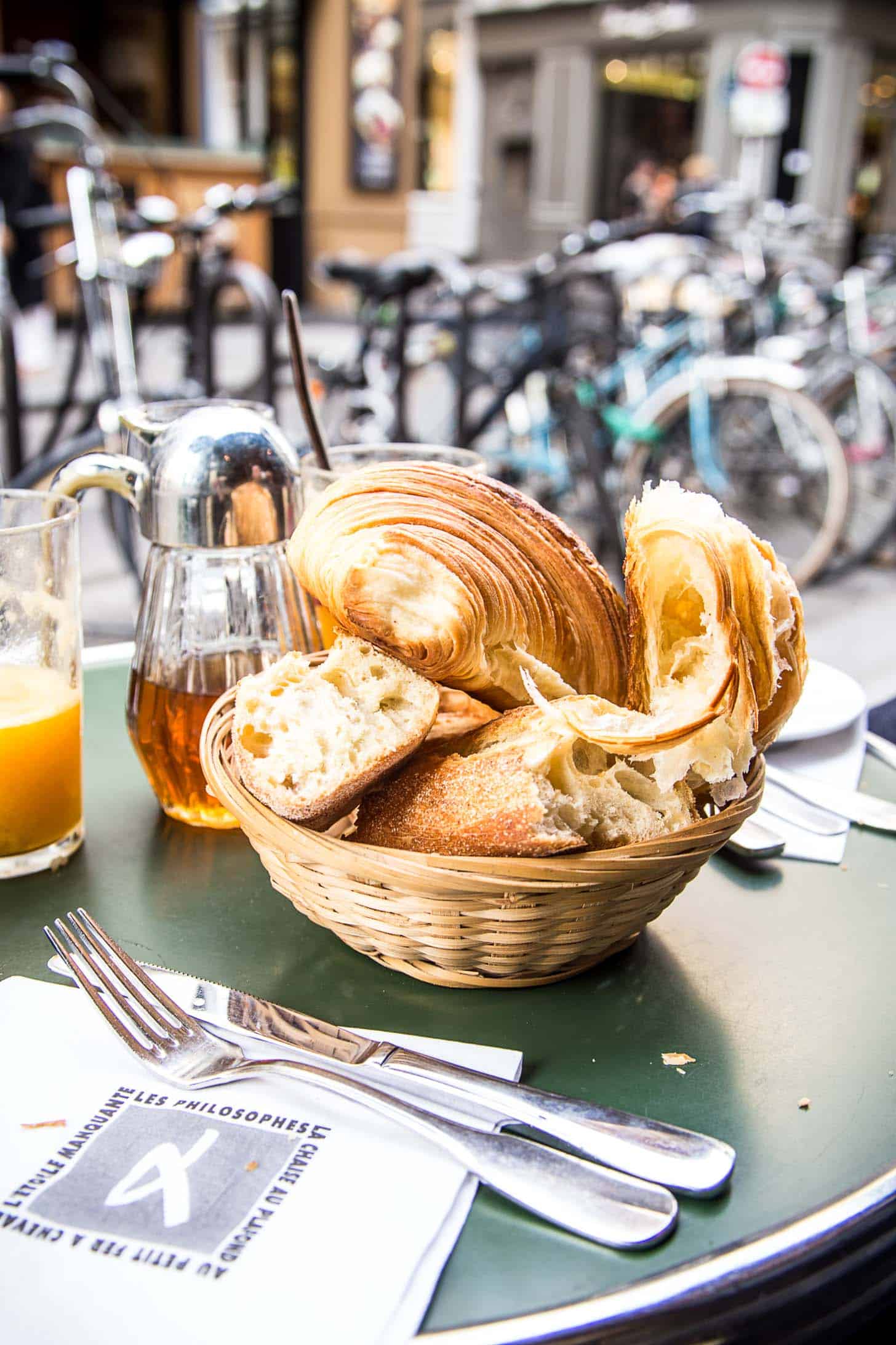 croissants in a basket