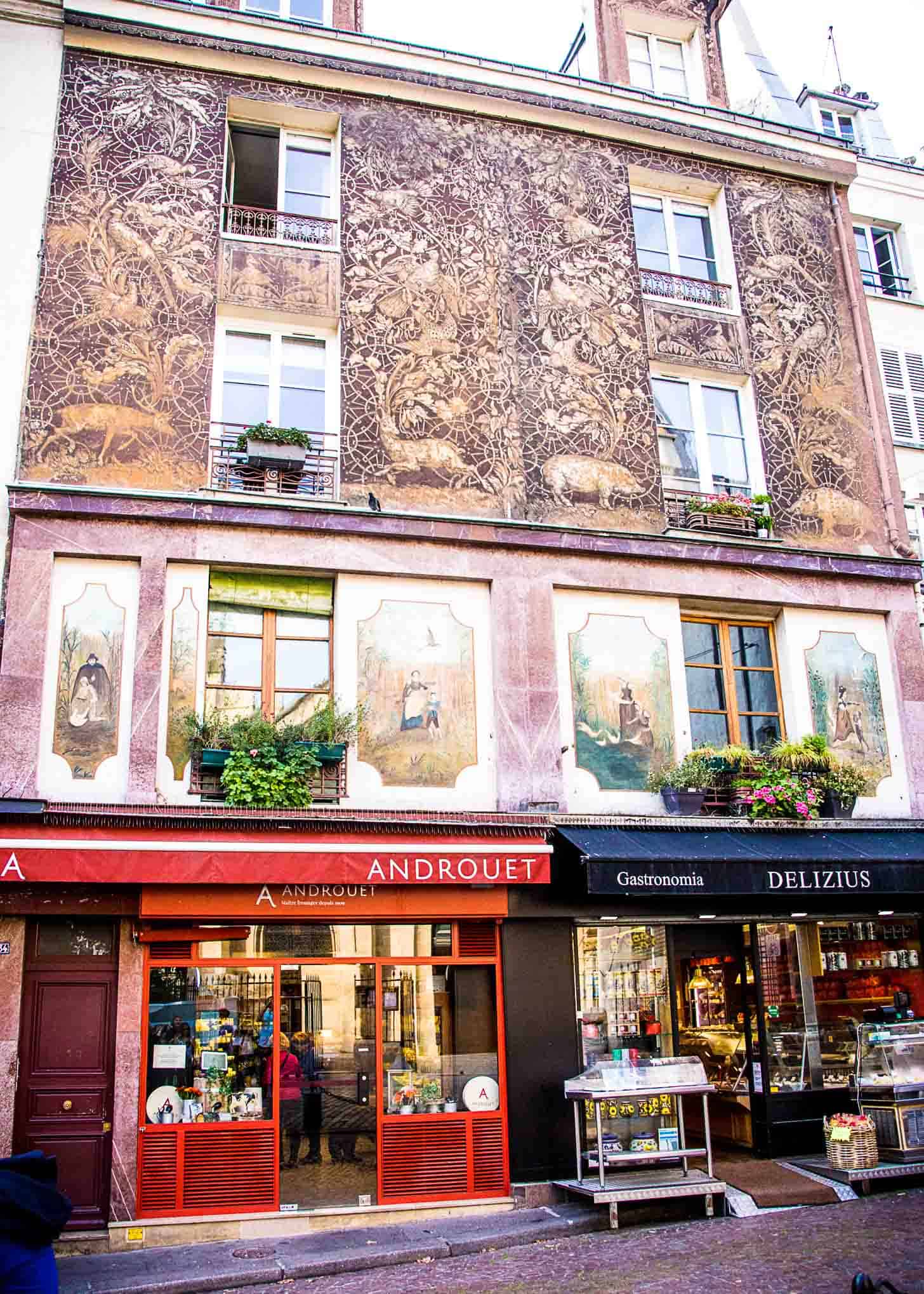 shops on a Paris street
