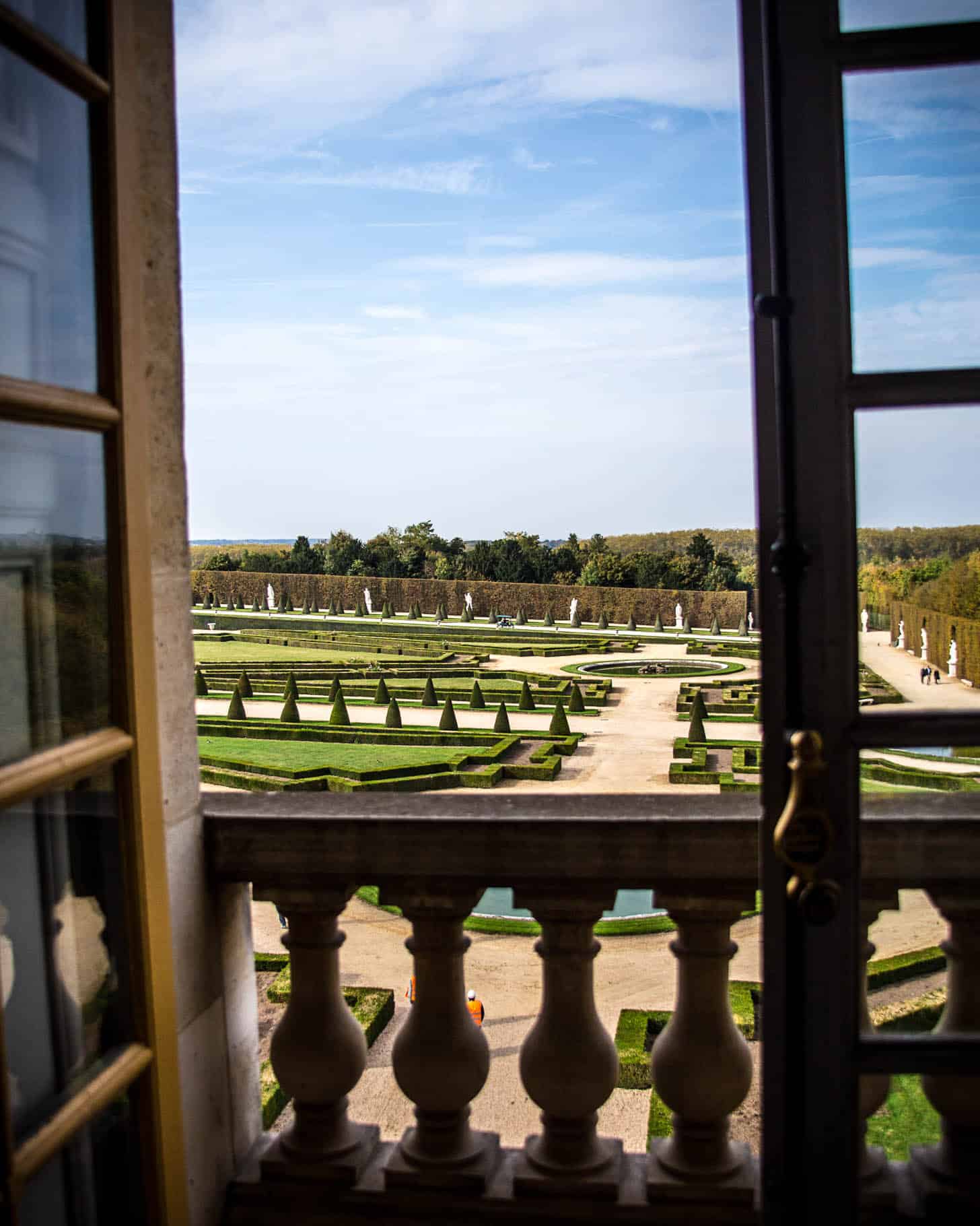 the gardens at Versailles