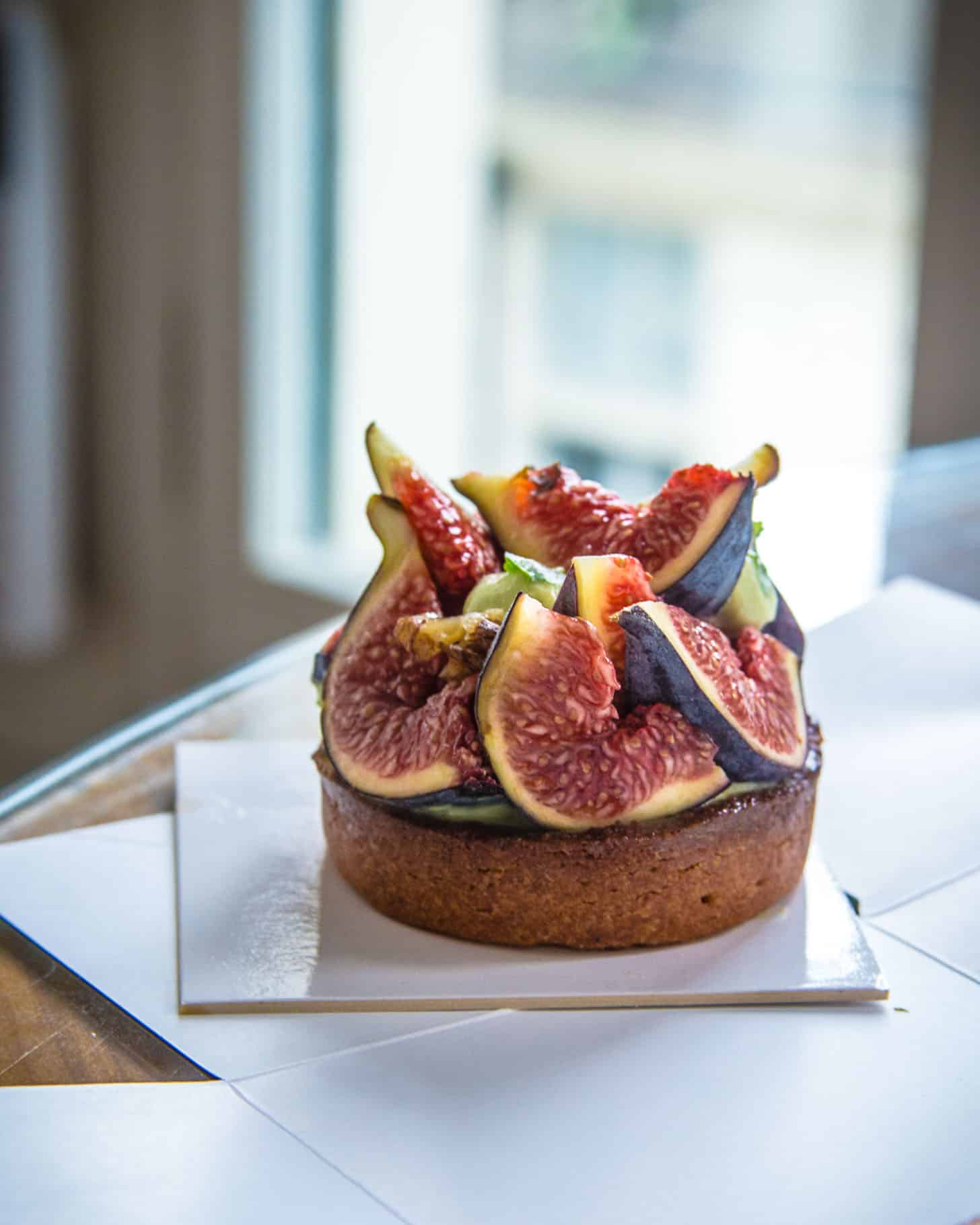 pastry topped with figs