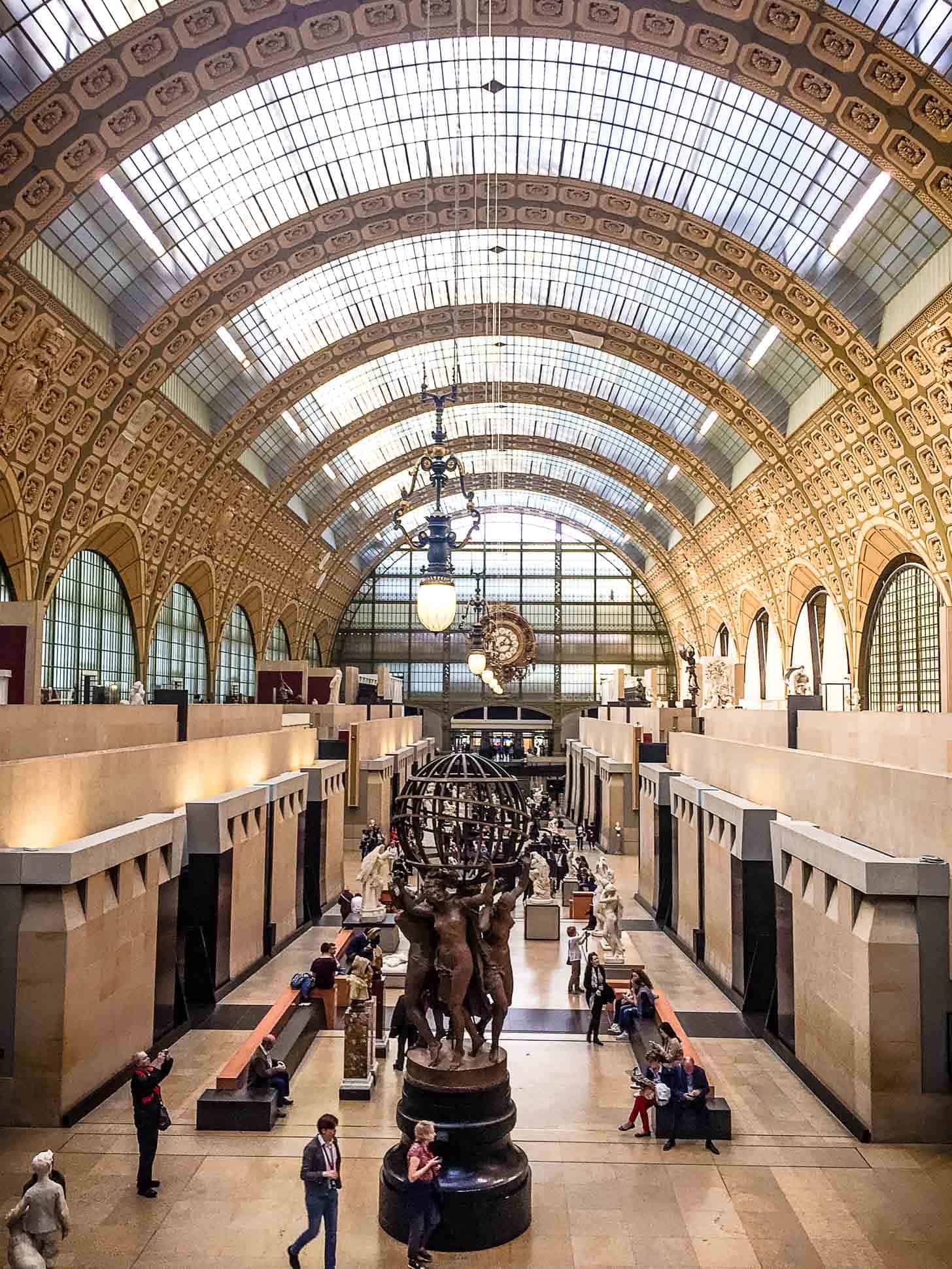 inside a museum in Paris