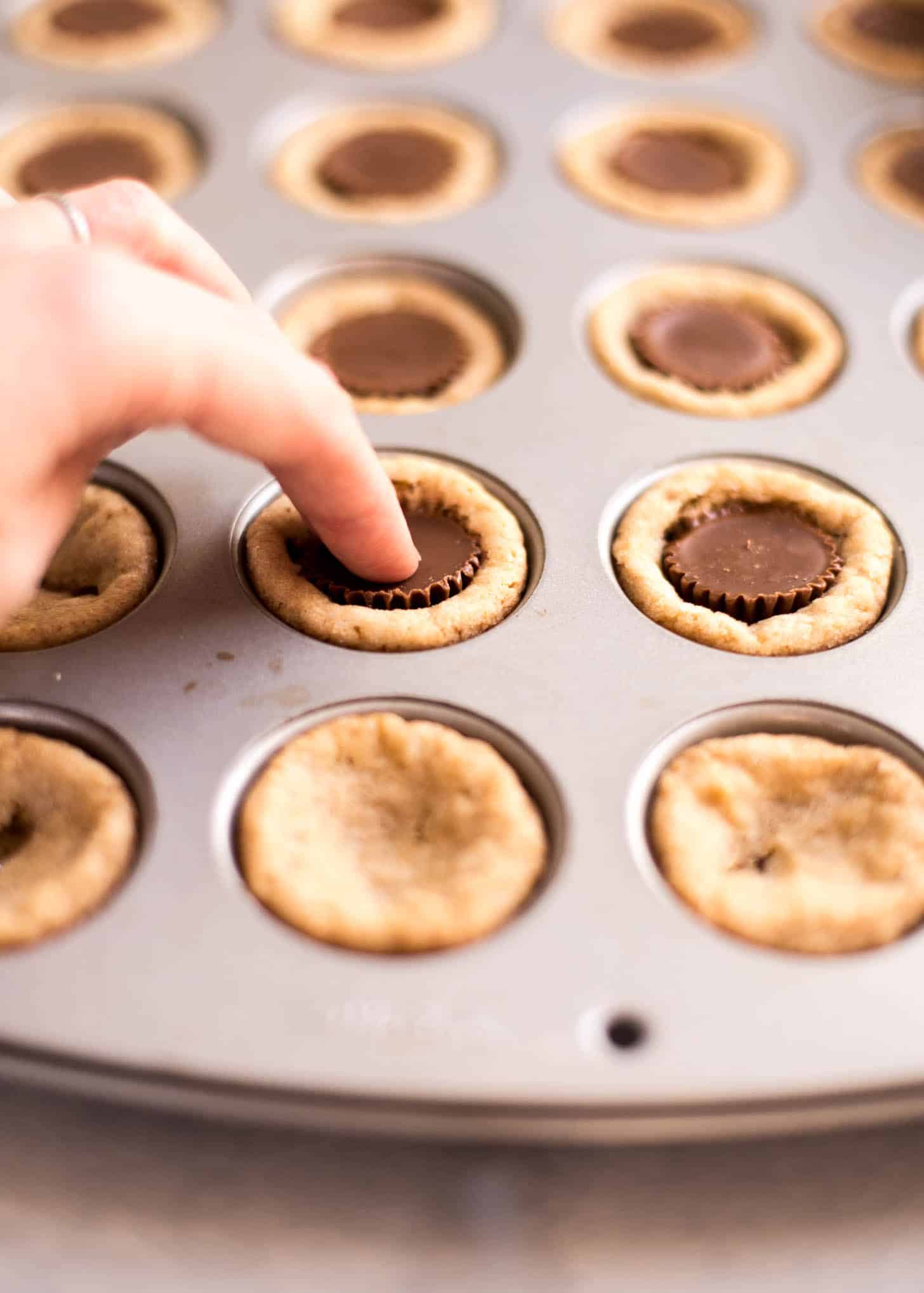 Muffin Tin Peanut Butter Cup Cookies - Muffin Tin Recipes