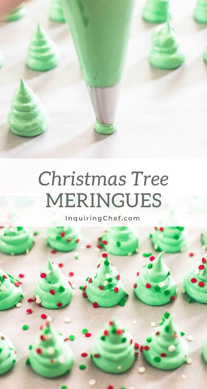 christmas tree meringues