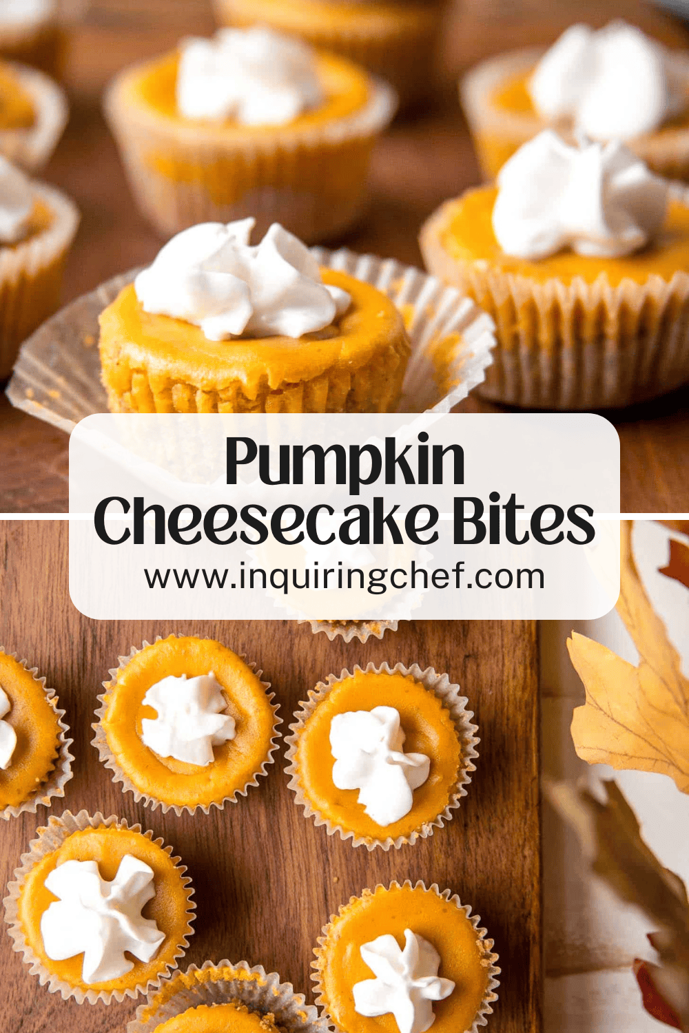 pumpkin cheesecake bites