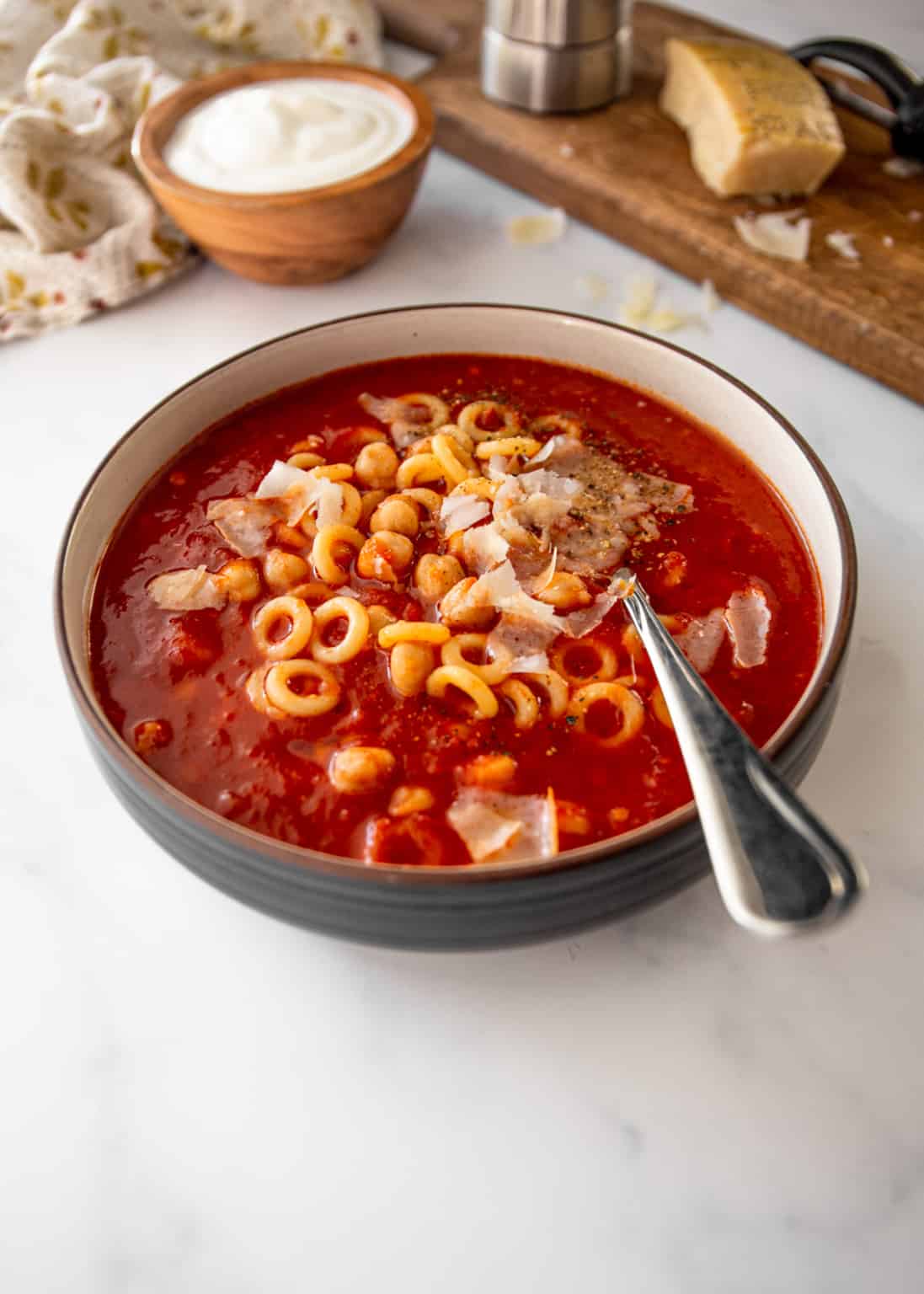 Garbanzo Bean and Pasta Soup Recipe