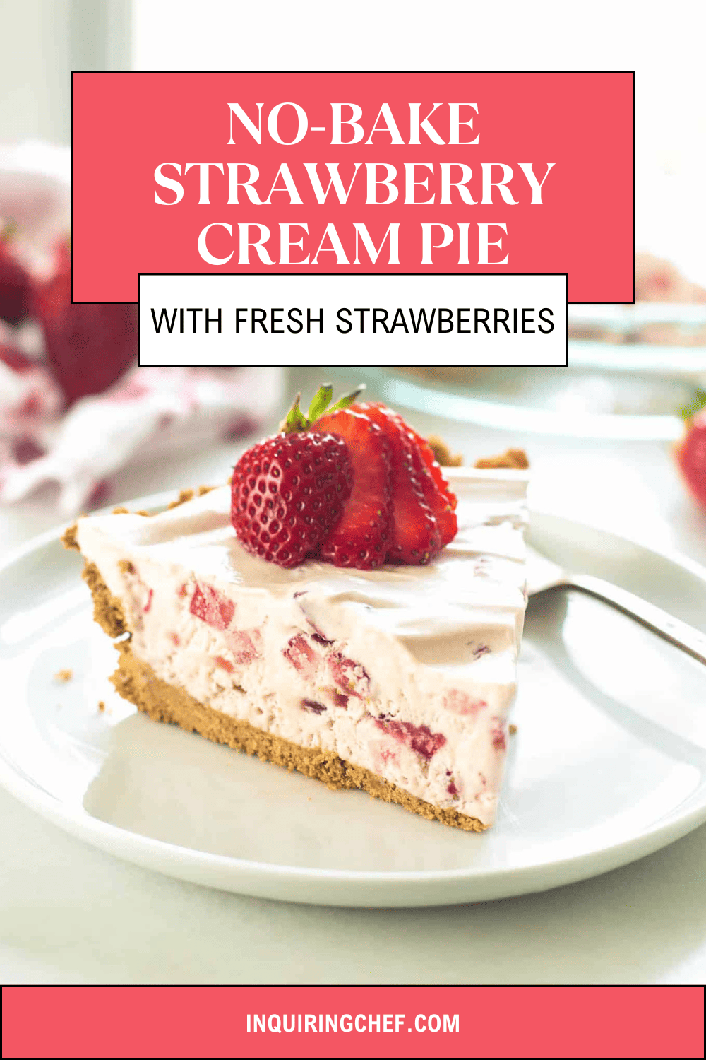 strawberry cream pie