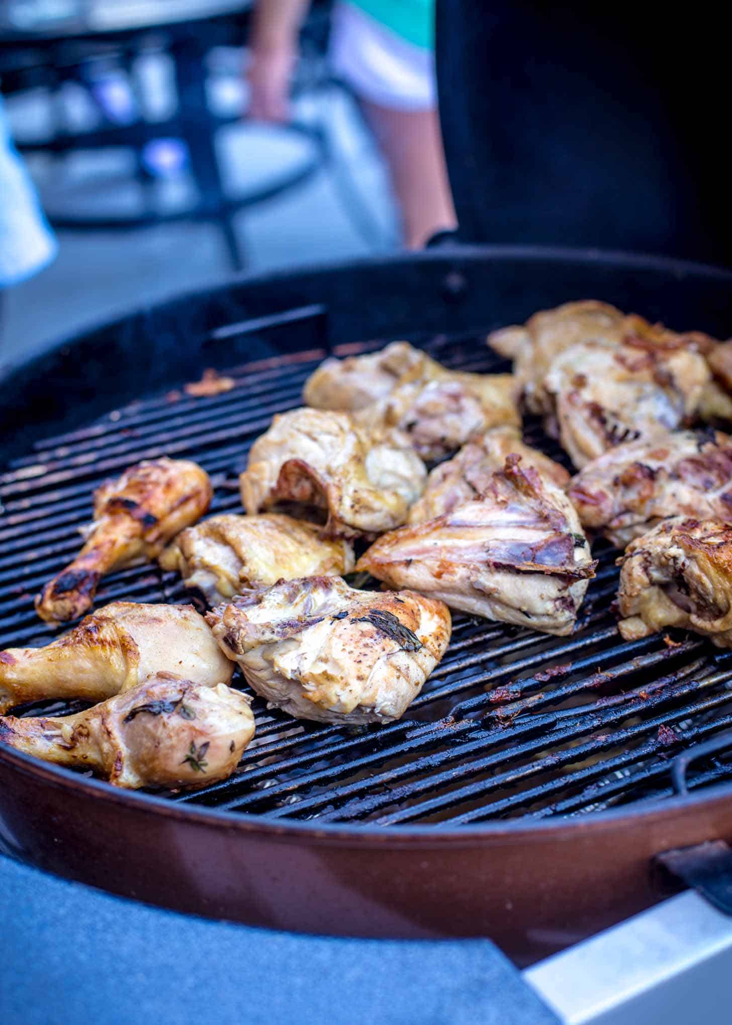 grilling chicken