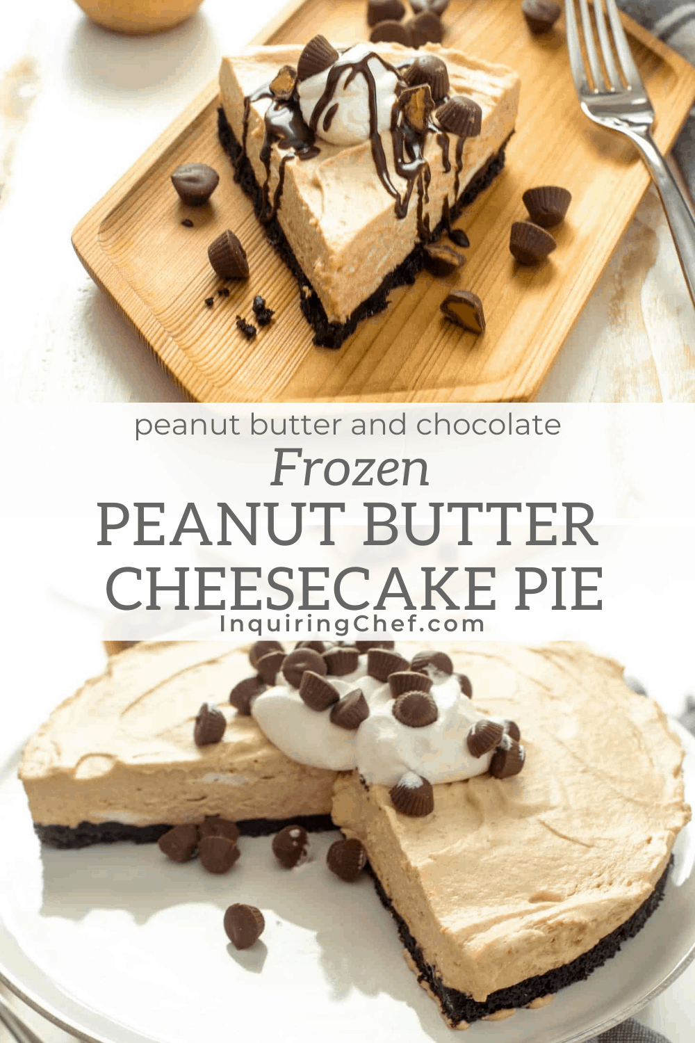 frozen peanut butter cheesecake pie