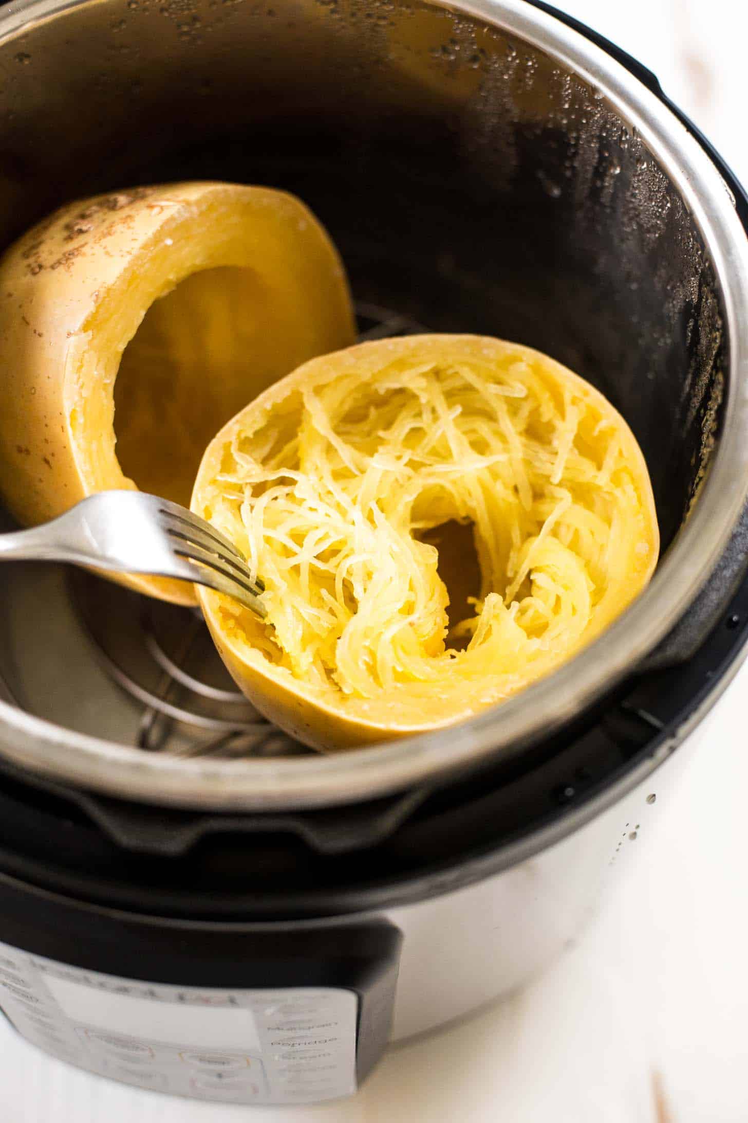 cooked spaghetti squash in the instant pot