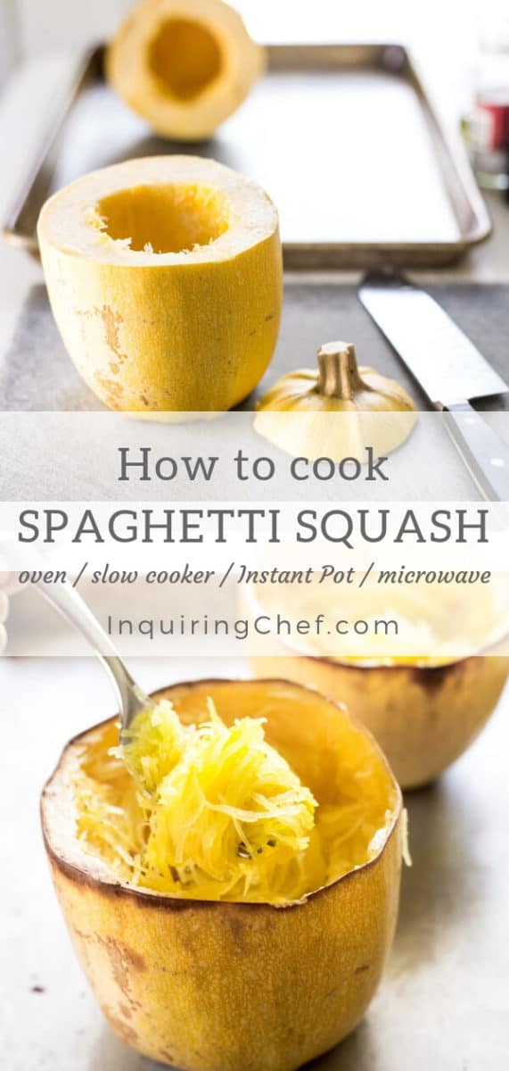 How to Cook Spaghetti Squash (Instant Pot, Slow Cooker, Oven, or Microwave)