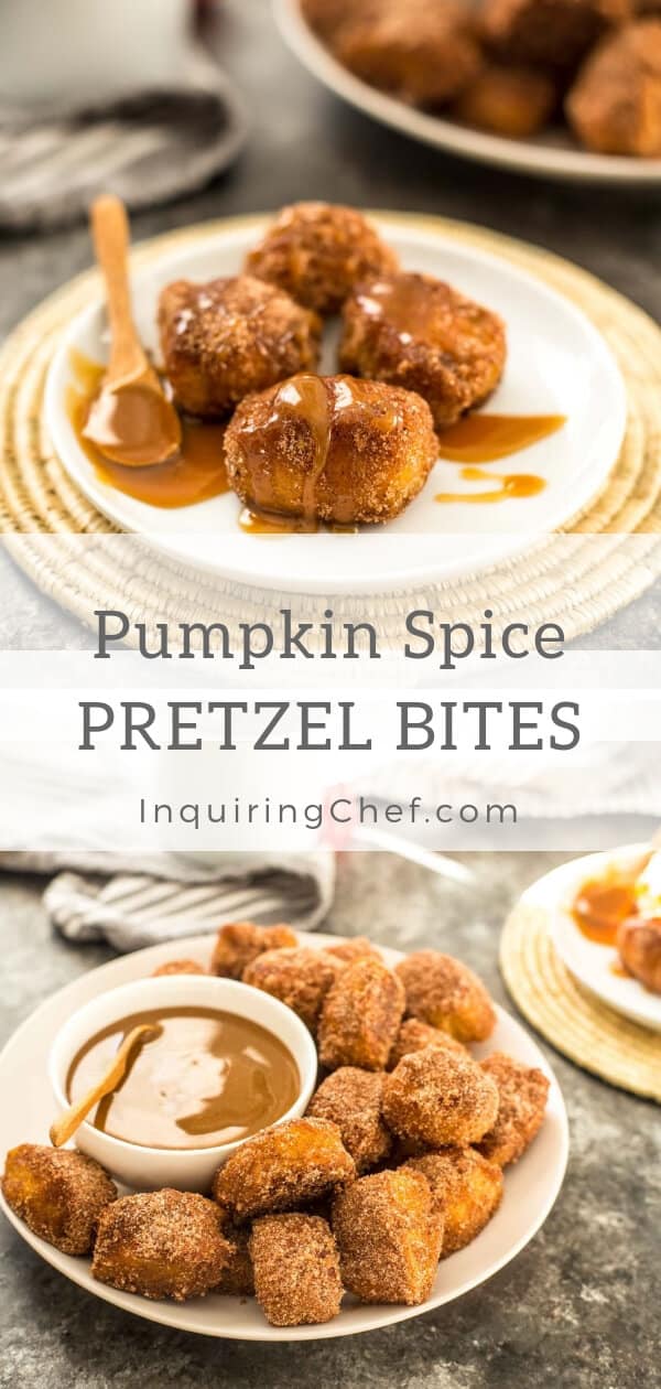 Pumpkin Spice Pretzel Bites