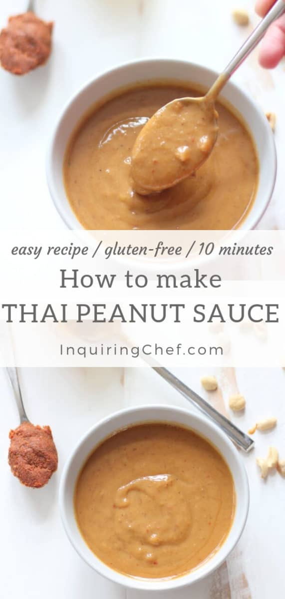 How to make Thai peanut sauce