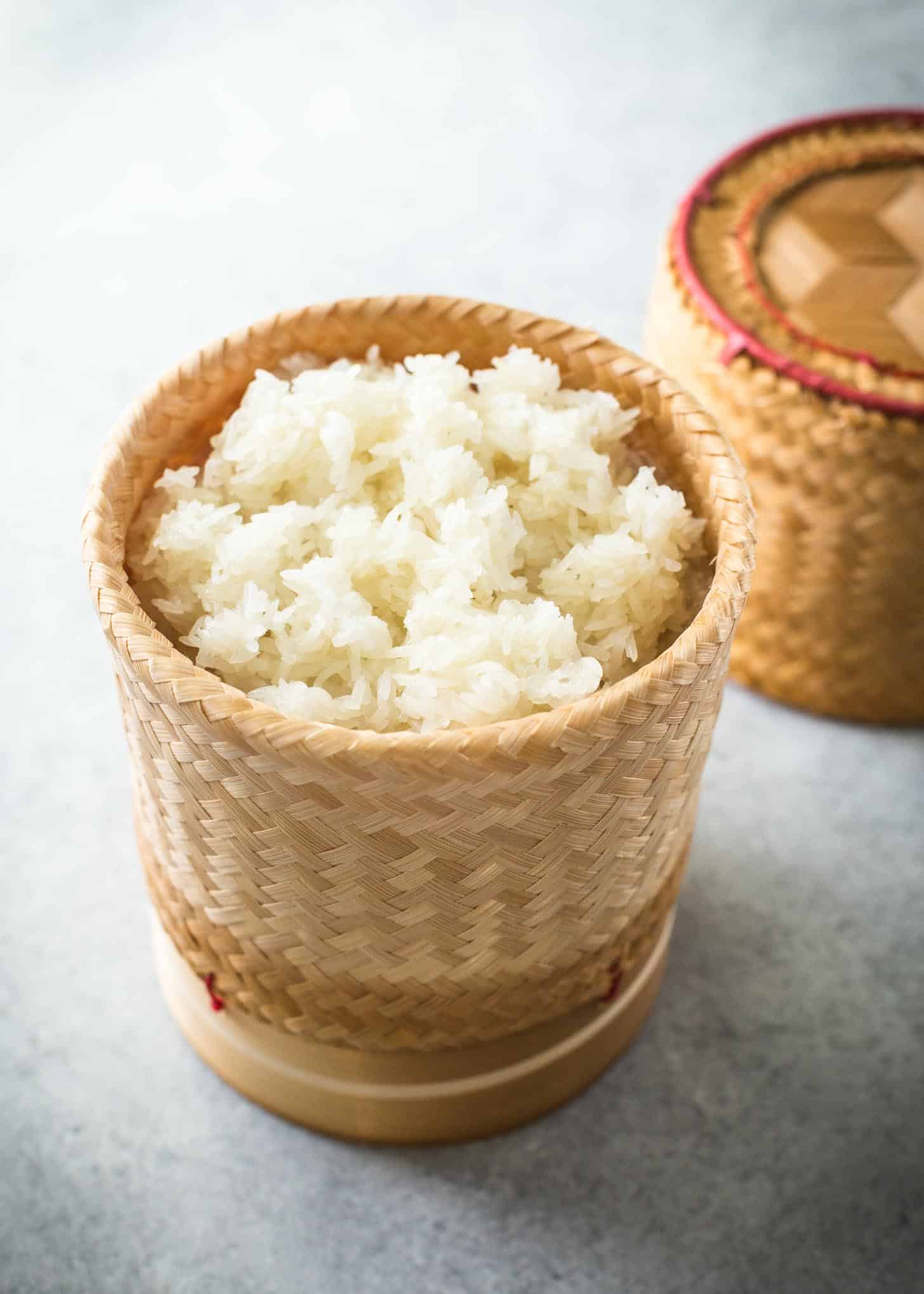 sticky rice in a container