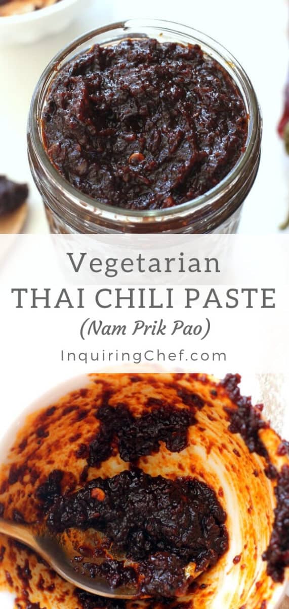 Nam Prik Pao (Thai Chili Paste) Vegetarian Recipe