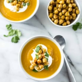 bowls of Sweet Potato and Miso Soup