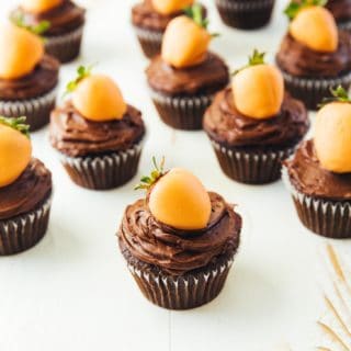 Carrot Top Chocolate Cupcakes
