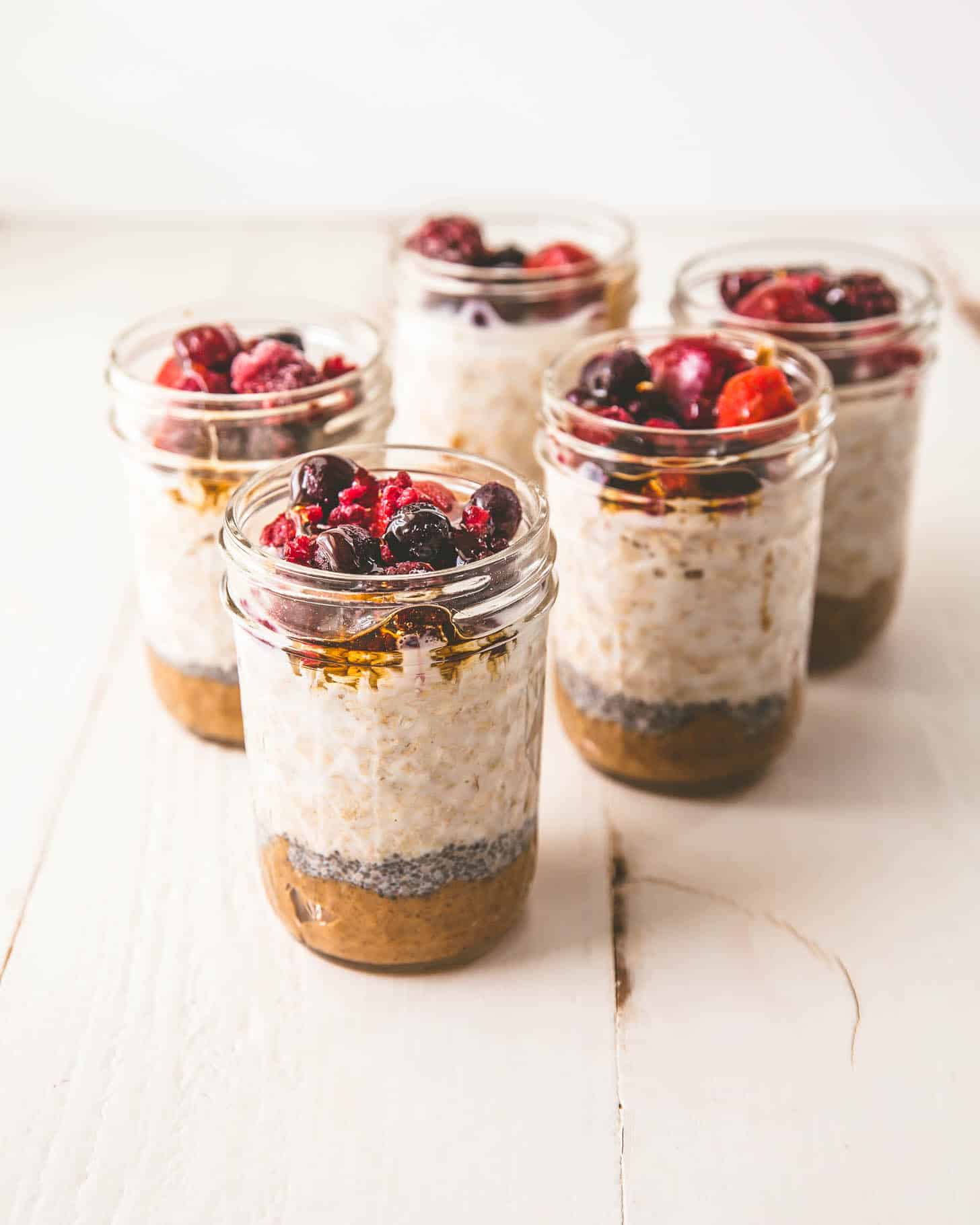 Overnight Oats Engraved Mason Jars