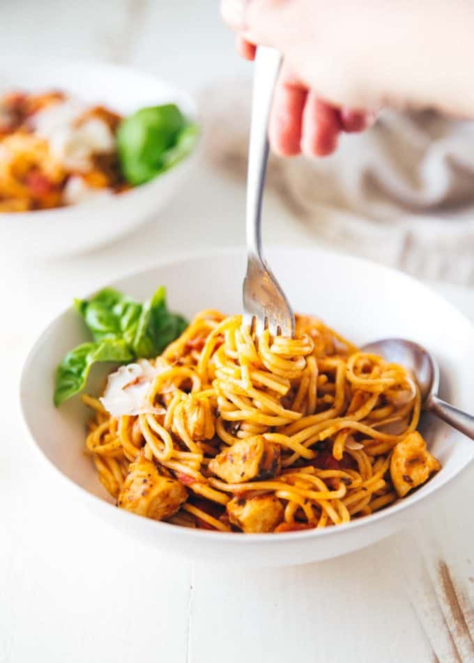 Instant Pot Chicken Spaghetti