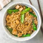 Sesame Garlic Ramen Stir-Fry