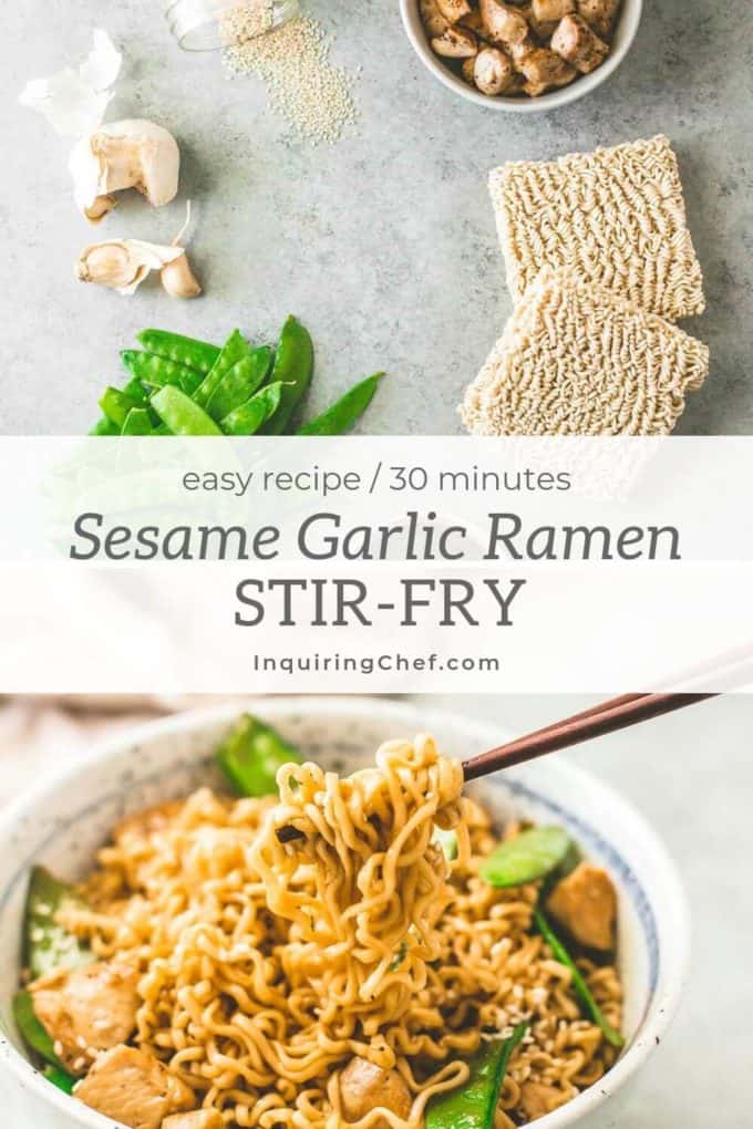 Sesame Garlic Ramen Stir-Fry
