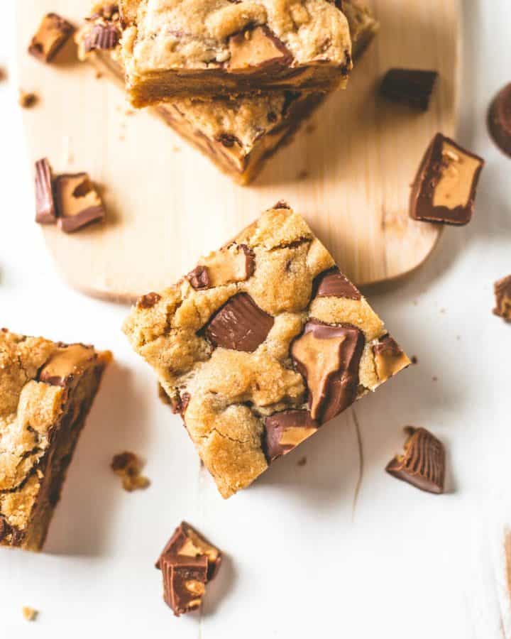 Peanut Butter Cup Cookie Bars