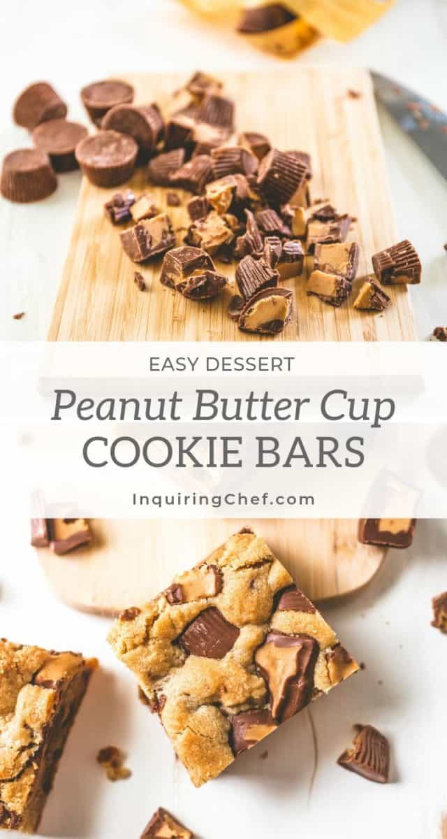 Peanut Butter Cup Cookie Bars
