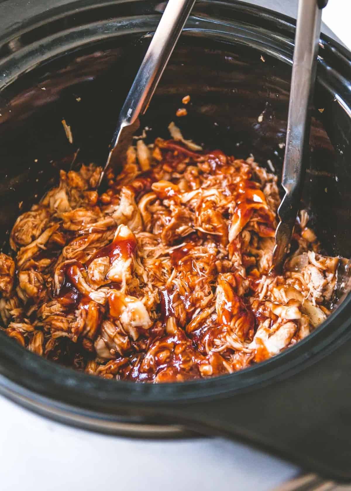 BBQ Pulled Chicken in a slow cooker