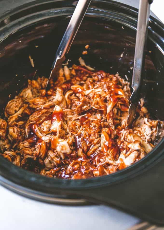 BBQ Pulled Chicken in a slow cooker