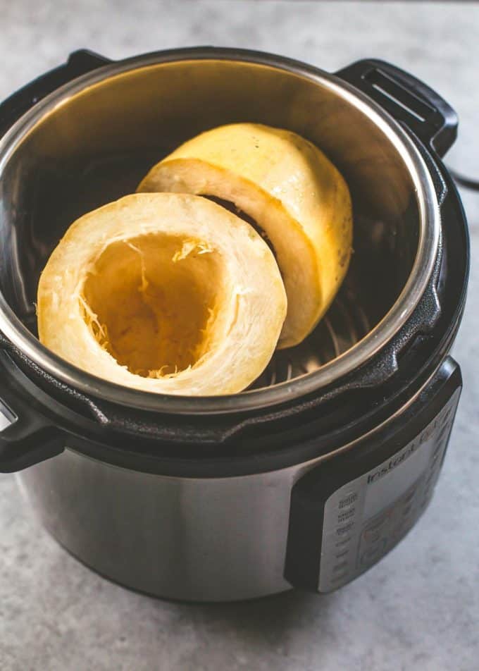 cooking spaghetti squash in the instant pot