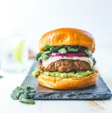 Tex Mex Burgers with Guacamole