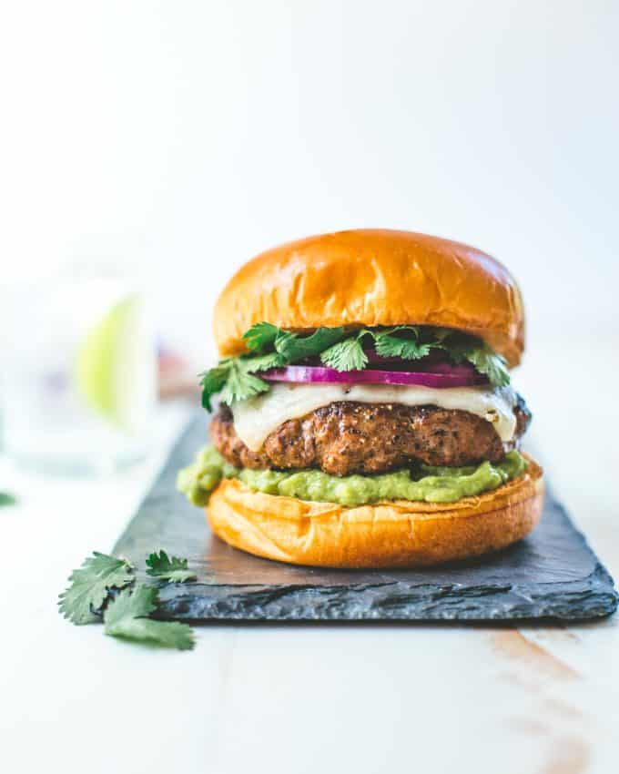 Burger with Guacamole