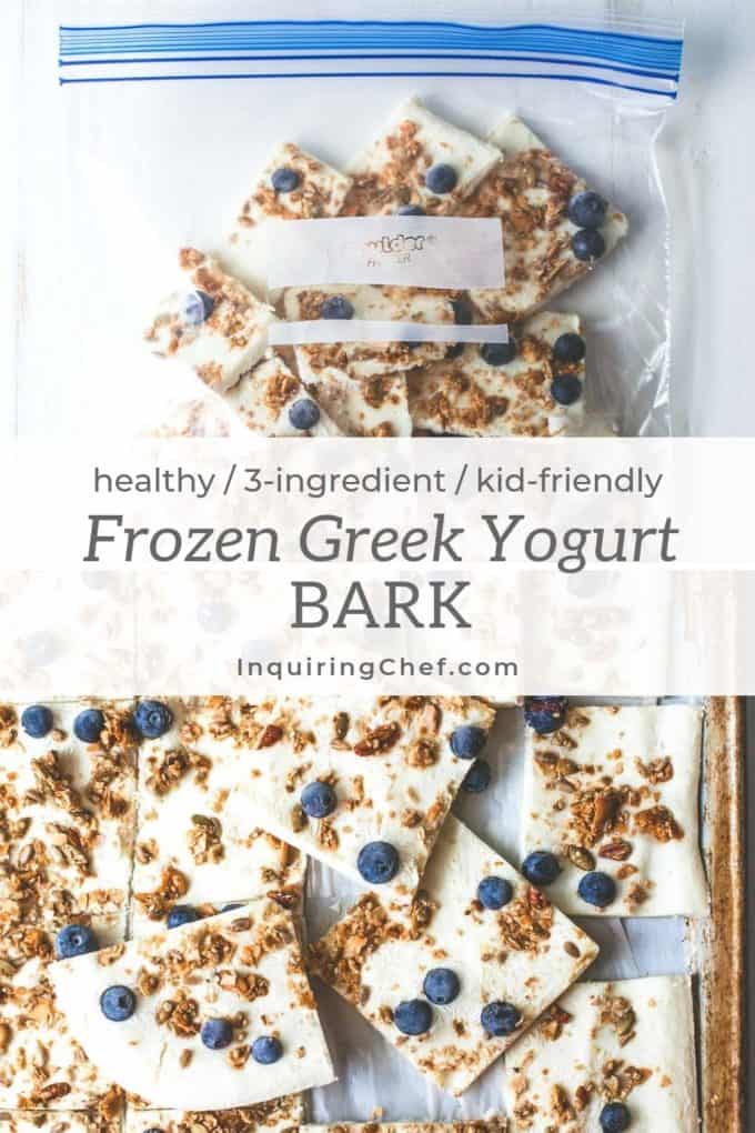 frozen greek yogurt bark