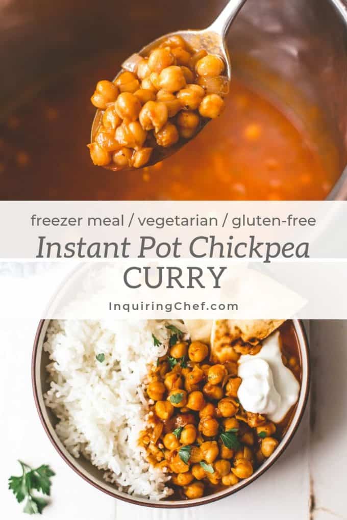 Instant Pot Chickpea Curry