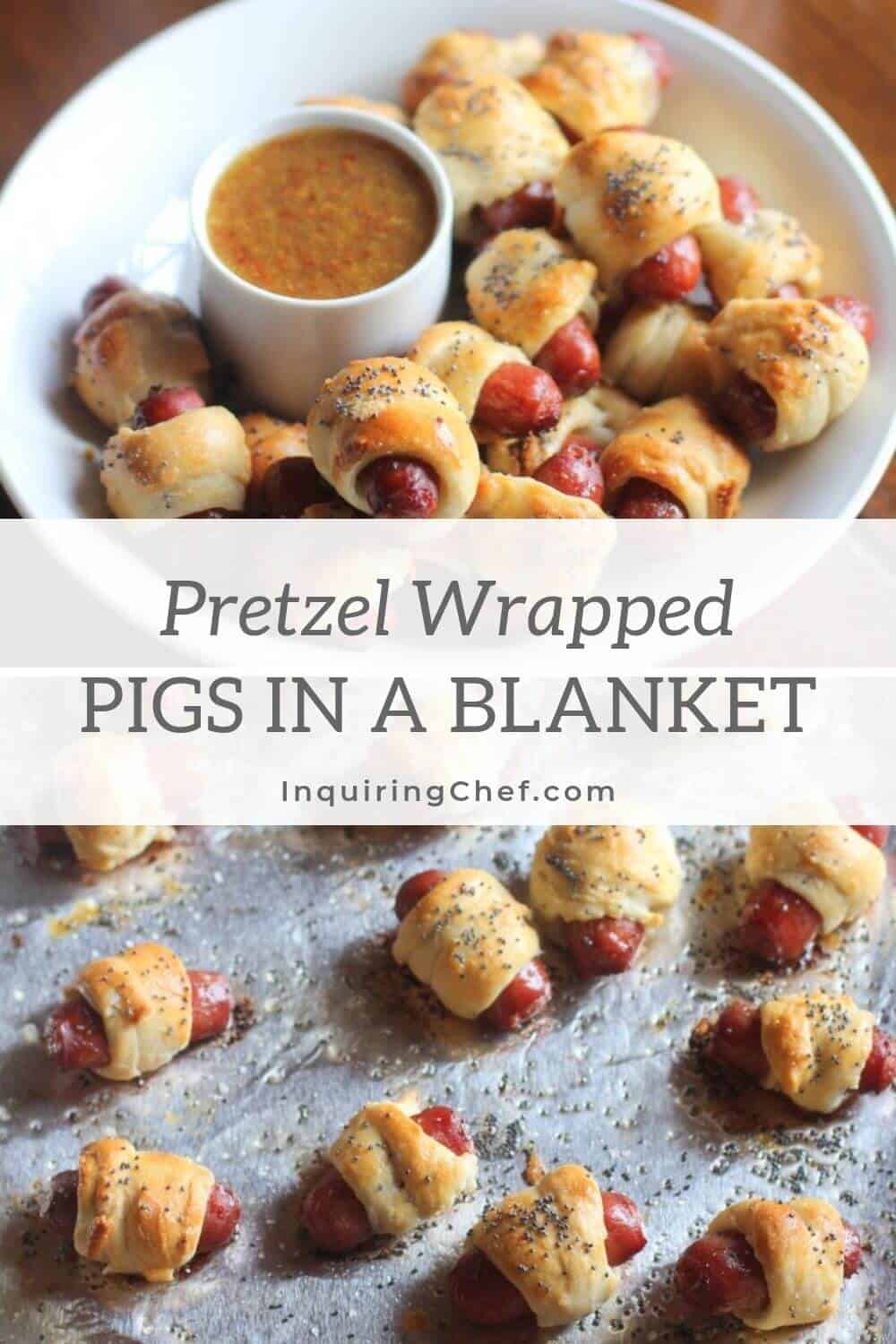 Pretzel-Wrapped Pigs in a Blanket