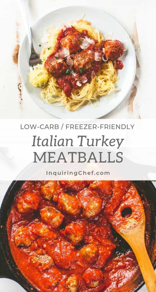 One Pan Italian Turkey Meatballs