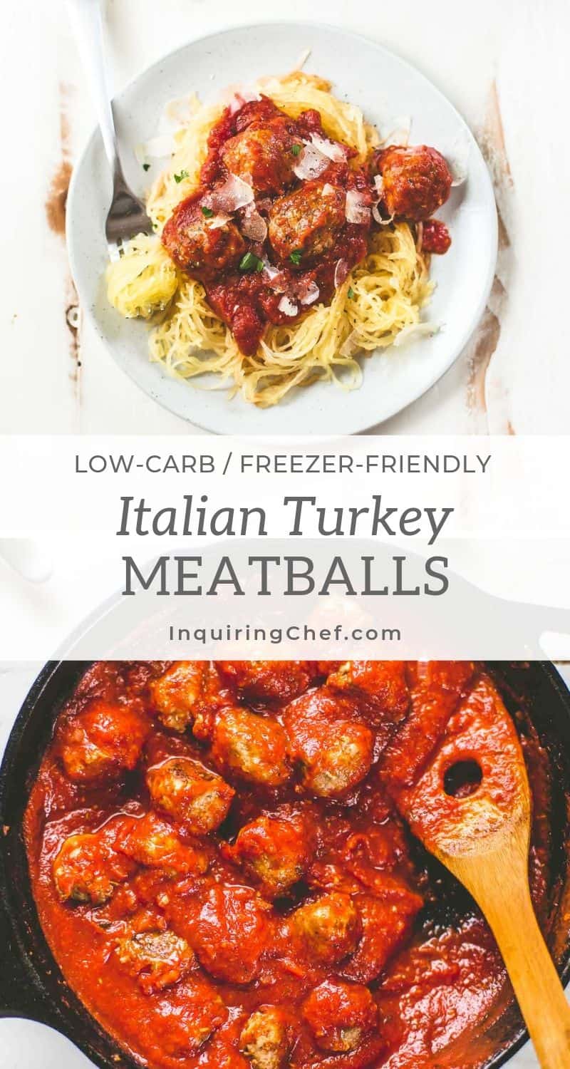 One Pan Italian Turkey Meatballs