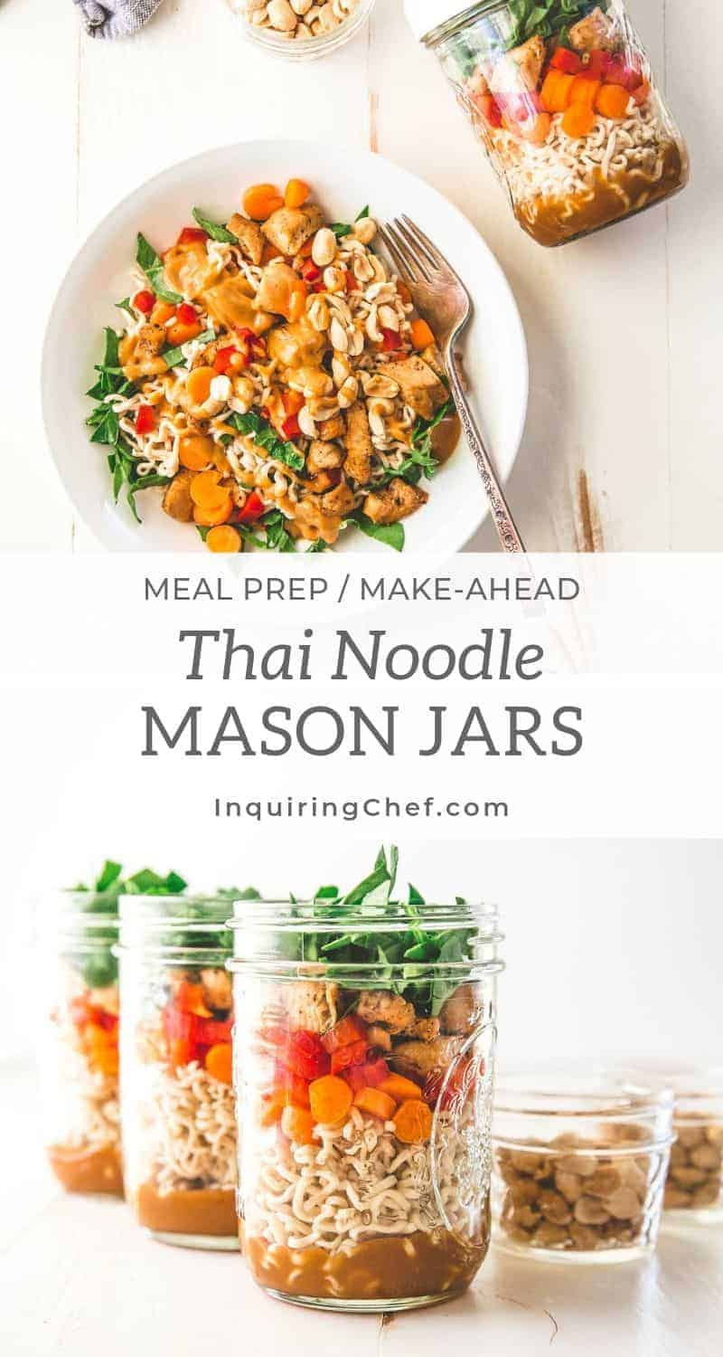 Thai Noodle Mason jars