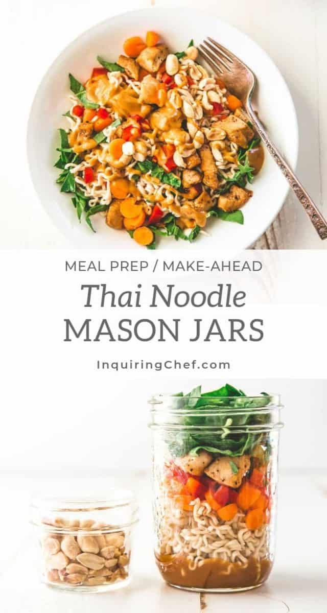 Thai Noodle Mason Jars
