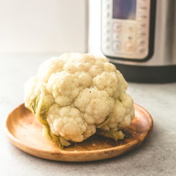 steam a whole head of cauliflower