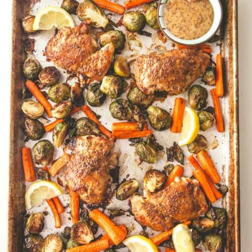 Sheet Pan Honey Dijon Chicken