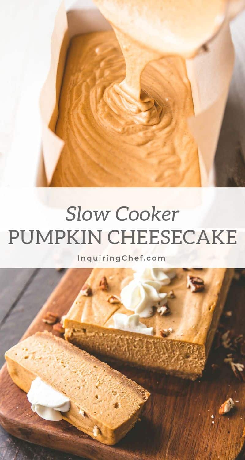 Slow Cooker Pumpkin Cheesecake