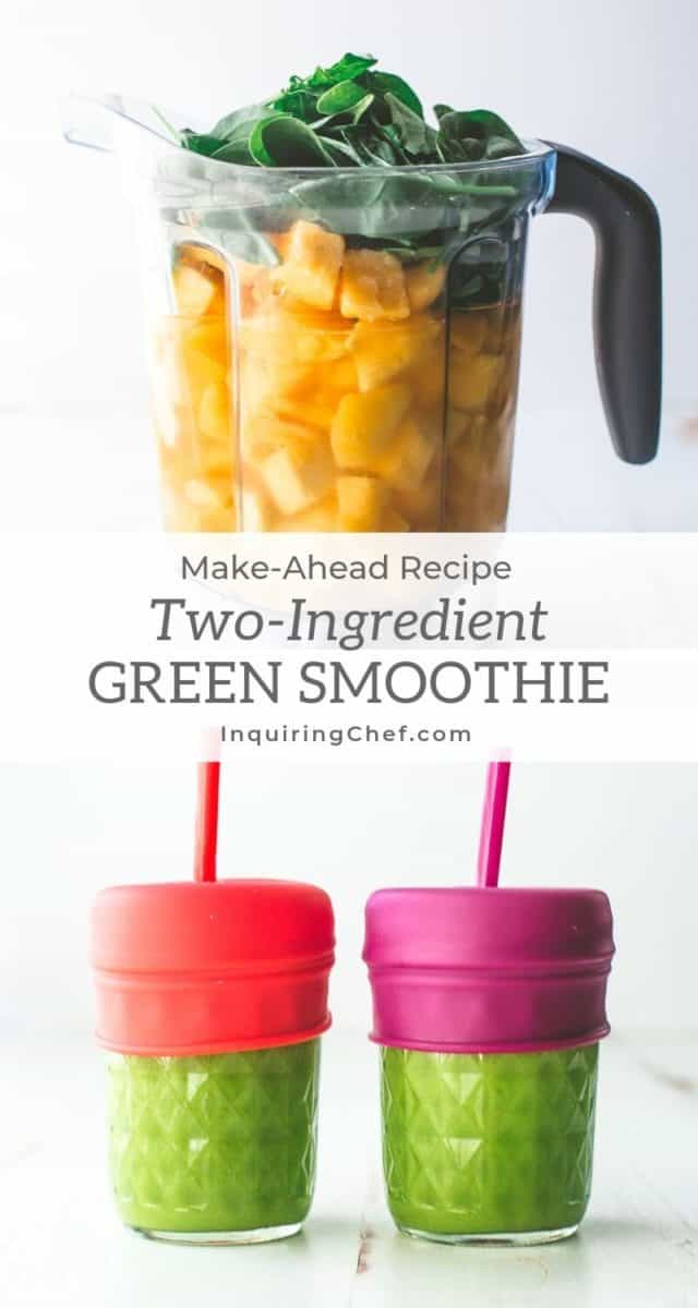 two ingredient green smoothie