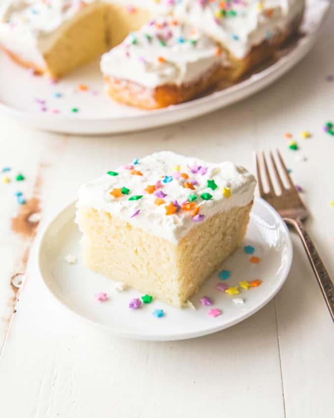 easy vanilla snack cake