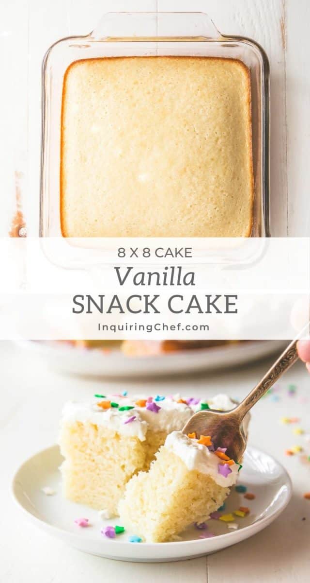 vanilla snack cake