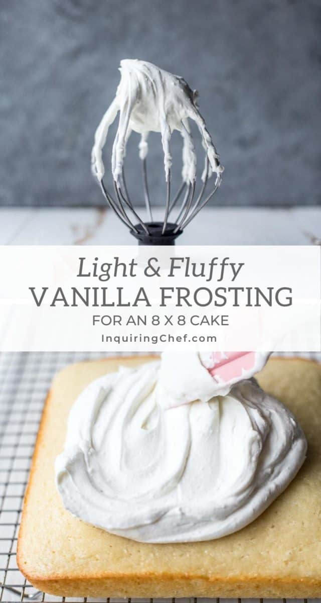 light and fluffy vanilla frosting