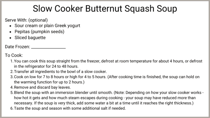 slow cooker butternut squash soup