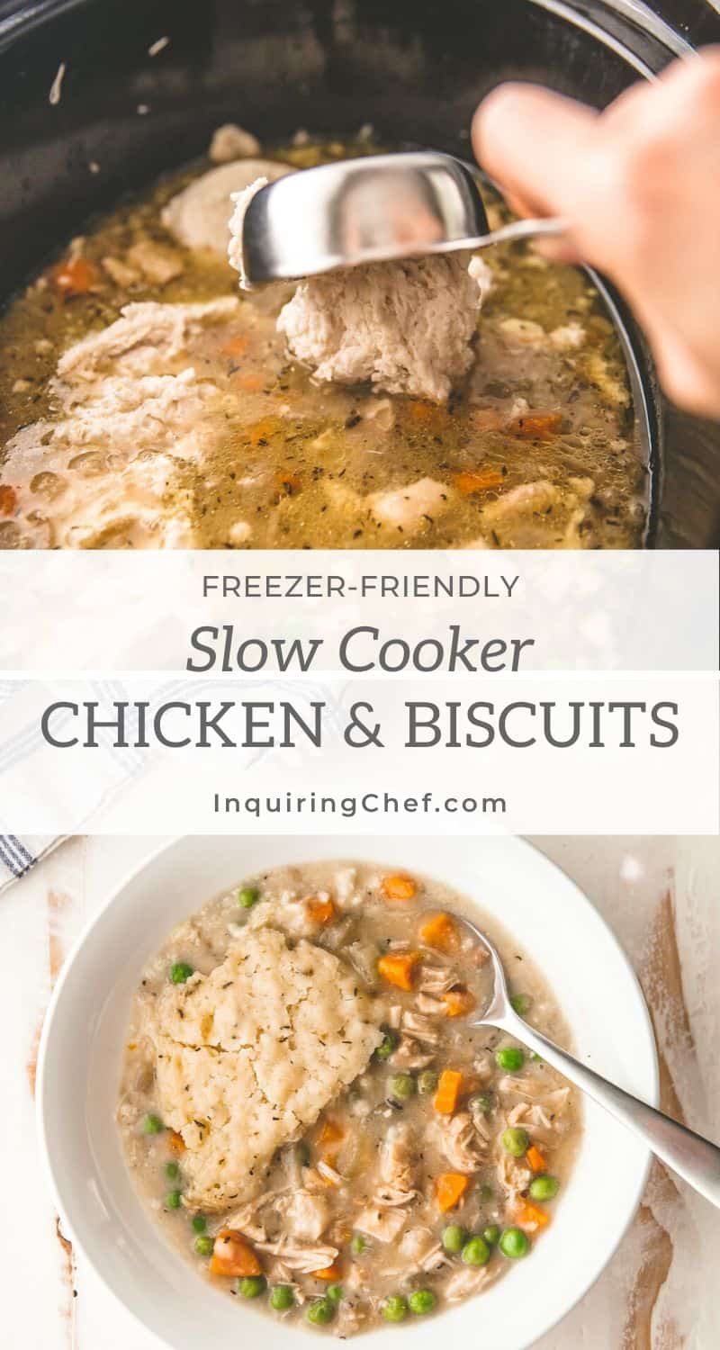 slow cooker chicken and biscuits