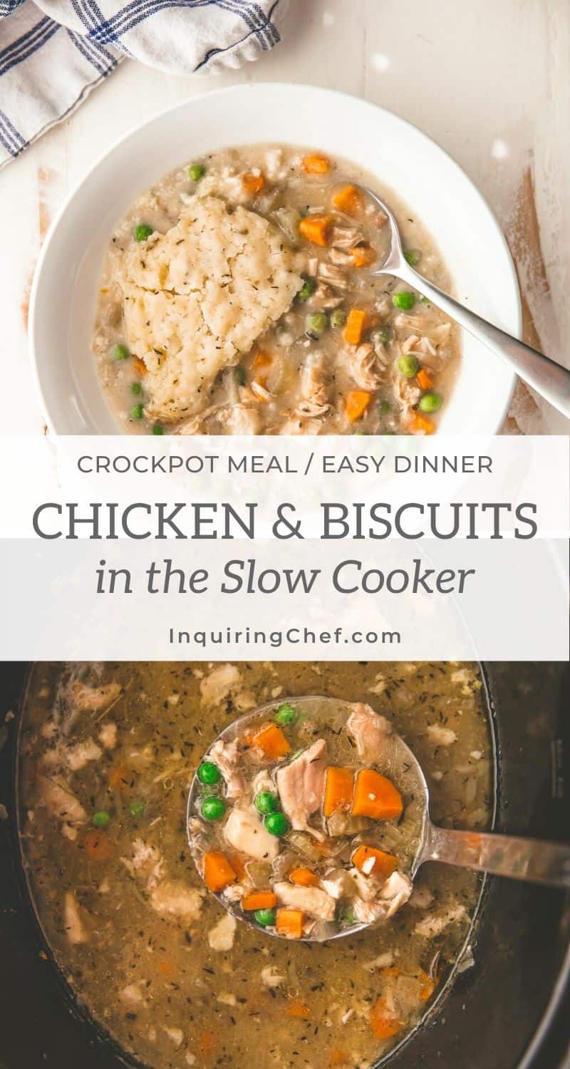 Slow Cooker chicken and biscuits