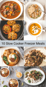 10 Slow Cooker Freezer Meals